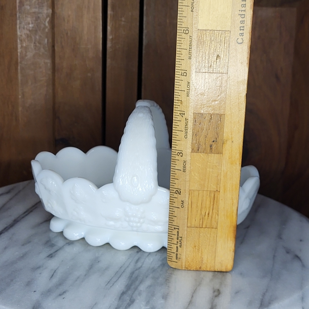 Milk Glass Candy Dish - Picture 4 of 13
